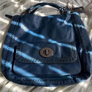 Coach Devin XL expandable whipstitch bag